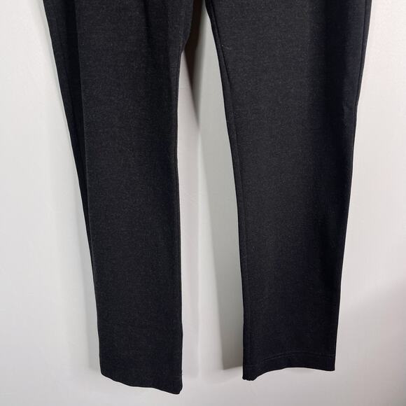 Eileen Fisher Small S Dark Heather Gray Ponte Knit Leggings Pull On Stretch - Picture 4 of 8